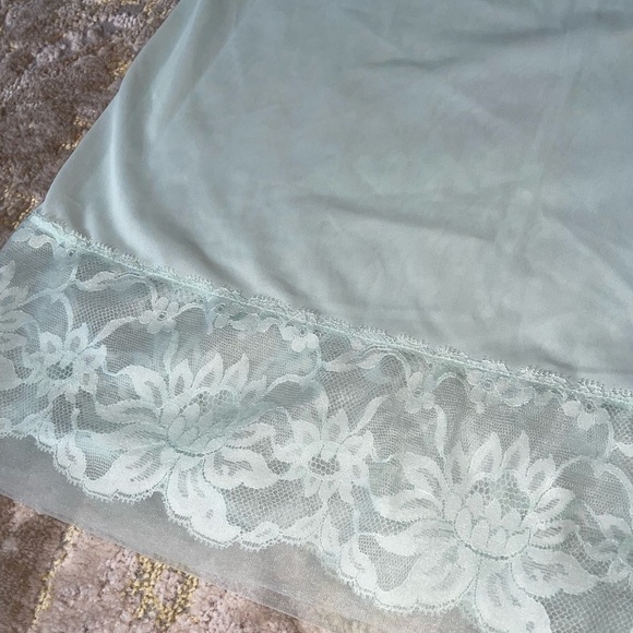 Vintage 60’s Vanity Fair Made in USA Mint Green Slip - Picture 10 of 16